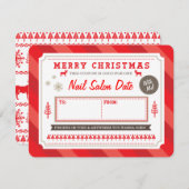 Kundenspezifischer Feriengeschenk-Kupon durch Einladung (Vorne/Hinten)