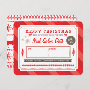 Kundenspezifischer Feriengeschenk-Kupon durch Einladung