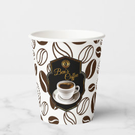 Kundenspezifischer Firmenname für Coffee Shops Pappbecher