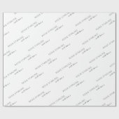 Kundenspezifischer Firmenname mit Liebe-Script Geschenkpapier (Flach)