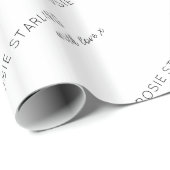 Kundenspezifischer Firmenname mit Liebe-Script Geschenkpapier (Rolleneckpunkt)