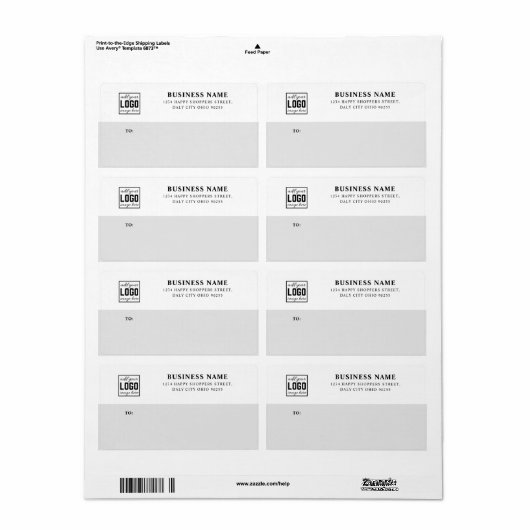 Kundenspezifischer Firmenname und Logo-Mailing (Vorne)