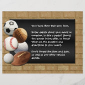 Kundenspezifischer Flyer, Sportthema Flyer (Hinten)