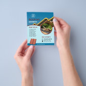 Kundenspezifischer Flyer von Dachdiensten (Gruppe)