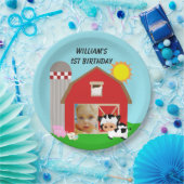 Kundenspezifischer Foto-Bauernhof-alles- Gute zum Pappteller (Party)