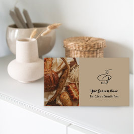 Kundenspezifischer Foto Cake Bakery Shop QR Code Visitenkarte