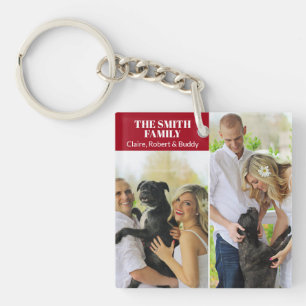 Kundenspezifischer Foto-Collagen-Schlüsselanhäng Schlüsselanhänger