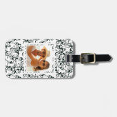 Kundenspezifischer Foto-Damast Gepäckanhänger (Vorderseite horizontal)