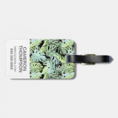 Kundenspezifischer Foto-Dschungel-Blumenmuster Gepäckanhänger (Rückseite horizontal)