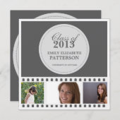 Kundenspezifischer Foto-Film-Abschluss Einladung (Vorne/Hinten)