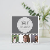 Kundenspezifischer Foto-Film-Abschluss Einladung (Stehend Vorderseite)