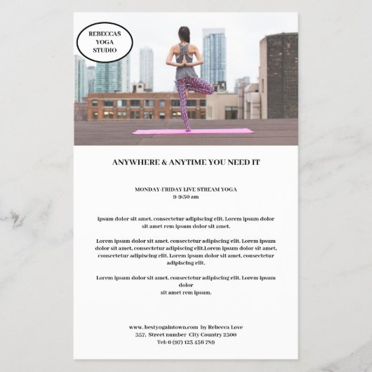 Kundenspezifischer Foto Flyer (Vorne)