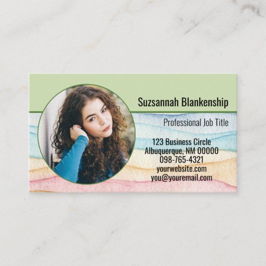 Kundenspezifischer Foto für kleine Unternehmen und Visitenkarte (Vorderseite)