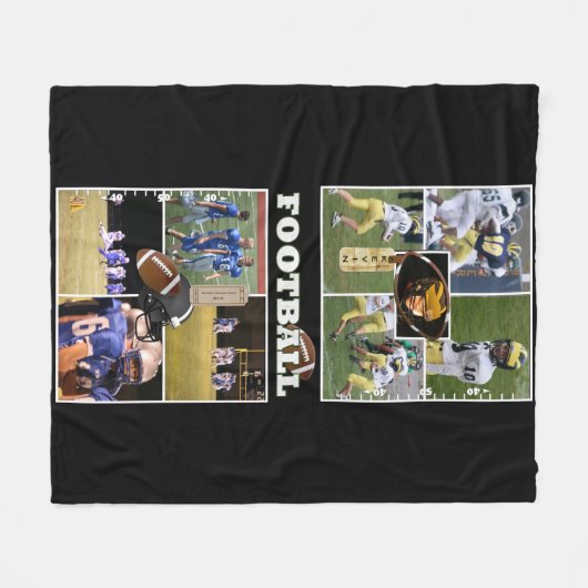 Kundenspezifischer Foto-Highschool Fußball Fleecedecke (Vorderseite (Horizontal))