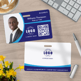 Kundenspezifischer Foto-Logo QR-Code Mitarbeiter F Ausweis