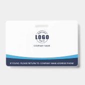 Kundenspezifischer Foto-Logo QR-Code Mitarbeiter F Ausweis (Rückseite)