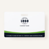 Kundenspezifischer Foto-Logo QR-Code Mitarbeiter G Ausweis (Rückseite)