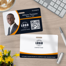 Kundenspezifischer Foto-Logo QR-Code Mitarbeiter i