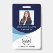 Kundenspezifischer Foto QR-Code für Firmenmitarbei Ausweis (Front)