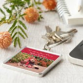 Kundenspezifischer Foto-Rahmen-großer Schlüsselanhänger (Seite)