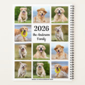 Kundenspezifischer Fotocollage-Spaß Erstellen Sie  Planer (Rückseite)