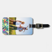 Kundenspezifischer FotoWatercolor Humminbirds im Gepäckanhänger (Vorderseite horizontal)