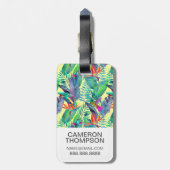 Kundenspezifischer FotoWatercolor Humminbirds im Gepäckanhänger (Rückseite vertikal)