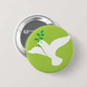 Kundenspezifischer Frieden tauchte mit olivgrünem Button (Vorne & Hinten)