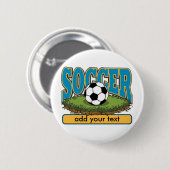 Kundenspezifischer Fußball addiert Text Button (Vorne & Hinten)