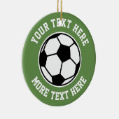 Kundenspezifischer Fußball trägt Keramik Ornament (Rechts)