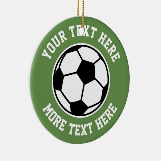 Kundenspezifischer Fußball trägt Keramik Ornament (Rechts)