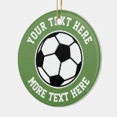 Kundenspezifischer Fußball trägt Keramik Ornament (Links)