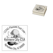 Kundenspezifischer gemischter Fruchtbauteil-Rundad Gummistempel (Stempel)