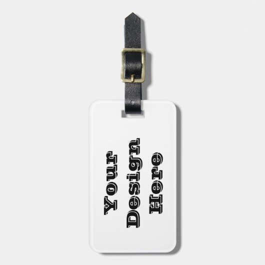 Kundenspezifischer Gepäckanhänger (Vorderseite vertikal)