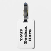 Kundenspezifischer Gepäckanhänger (Rückseite vertikal)