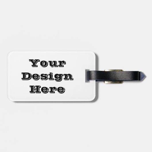 Kundenspezifischer Gepäckanhänger (Rückseite horizontal)