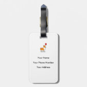 Kundenspezifischer Gepäckanhänger (Rückseite vertikal)