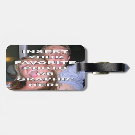 Kundenspezifischer Gepäckanhänger mit Ihrer (Rückseite horizontal)