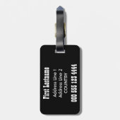 Kundenspezifischer Gepäckumbau der BIER Pop-Kunst Gepäckanhänger (Rückseite vertikal)