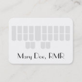 Kundenspezifischer Gerichtsschreiber graue Steno Visitenkarte (Vorderseite)