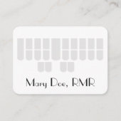 Kundenspezifischer Gerichtsschreiber graue Steno Visitenkarte (Vorderseite)