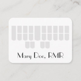 Kundenspezifischer Gerichtsschreiber graue Steno Visitenkarte