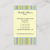 Kundenspezifischer Geschenk-Korb Visitenkarte (Rückseite)