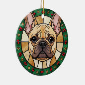 kundenspezifischer gestanzter Glaseffekt DOG's Nam Keramik Ornament (Rechts)