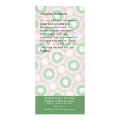 Kundenspezifischer Gestell-Karten-, rosa und Werbekarte (Hinten)