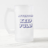 Kundenspezifischer glücklicher 21. mattglas bierglas (Links)