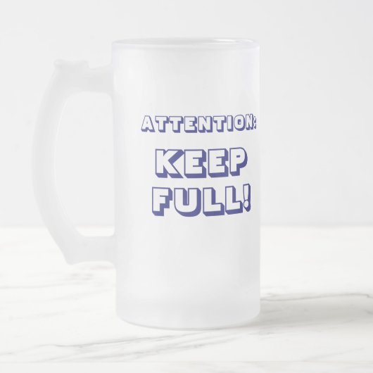 Kundenspezifischer glücklicher 21. mattglas bierglas (Links)