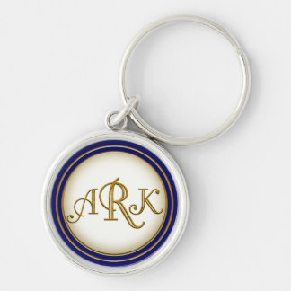 Kundenspezifischer Goldmonogramm-Schlüsselanhänger Schlüsselanhänger