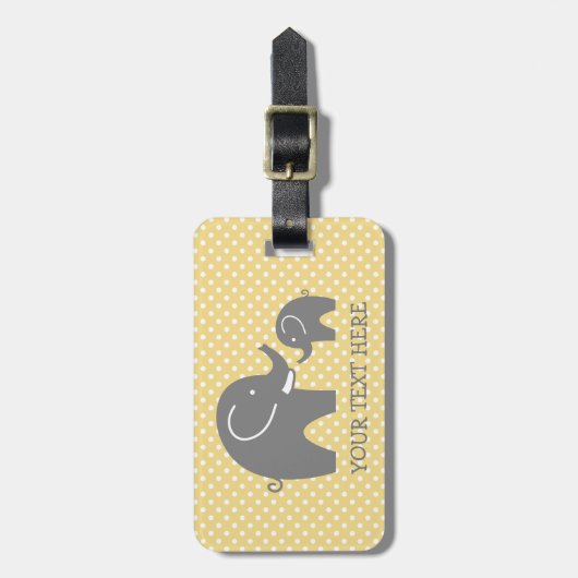 Kundenspezifischer grauer gepäckanhänger (Vorderseite vertikal)