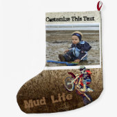 Kundenspezifischer Großer Weihnachtsstrumpf (Rückseite)